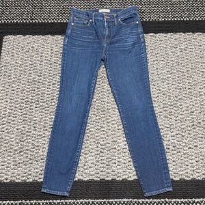 Madewell High-Rise Skinny Jeans Women’s Sz 28 Dark Wash Stretch Classic Preppy
